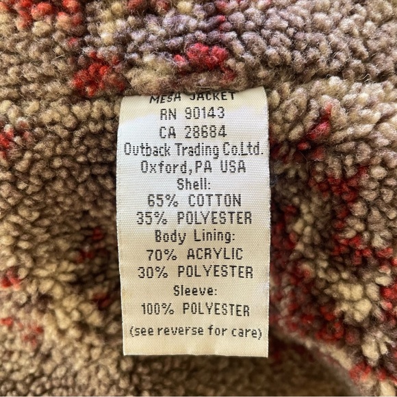 Outback jacket women's large brown mesa solid lined with inside pocket. - Picture 3 of 7